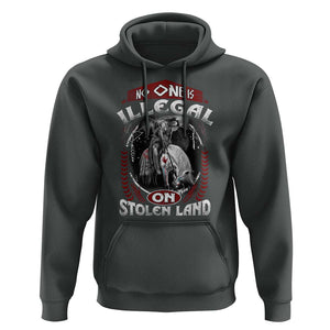 Native American Hoodie No One Is Illegal On Stolen Land TS09 Dark Heather Print Your Wear