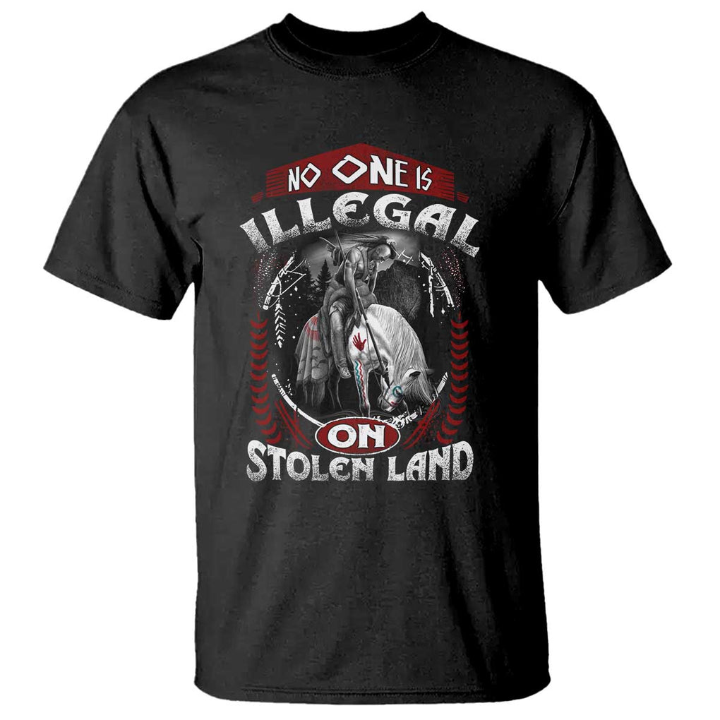 Native American T Shirt No One Is Illegal On Stolen Land TS09 Black Print Your Wear