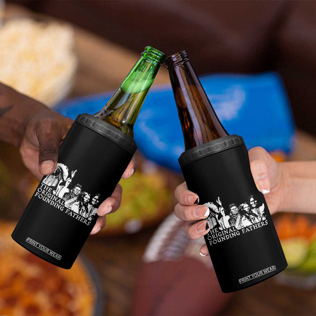 Native American Indian Original Founding Fathers 4 in 1 Can Cooler Tumbler TS09 Print Your Wear