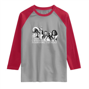 Native American Indian Original Founding Fathers Raglan Shirt TS09 Sport Gray Red Print Your Wear