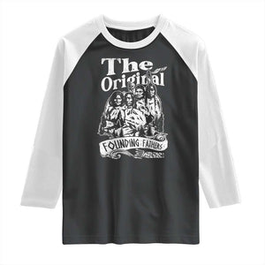 Native American Indian Raglan Shirt Original Founding Fathers TS09 Black White Print Your Wear