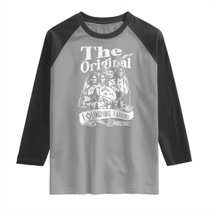 Native American Indian Raglan Shirt Original Founding Fathers TS09 Sport Gray Black Print Your Wear