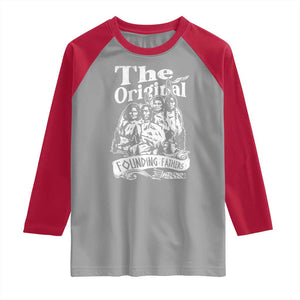 Native American Indian Raglan Shirt Original Founding Fathers TS09 Sport Gray Red Print Your Wear