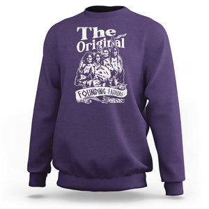 Native American Indian Sweatshirt Original Founding Fathers TS09 Purple Print Your Wear