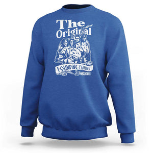 Native American Indian Sweatshirt Original Founding Fathers TS09 Royal Blue Print Your Wear