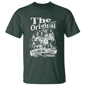 Native American Indian T Shirt Original Founding Fathers TS09 Dark Forest Green Print Your Wear