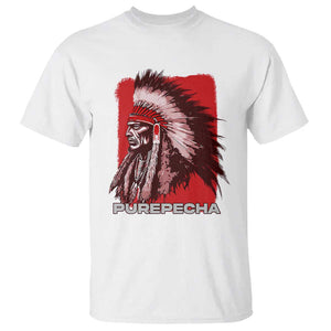 Mexican Indian Purepecha T Shirt Mexico Indigenous Proud Chief Vintage TS09 White Print Your Wear