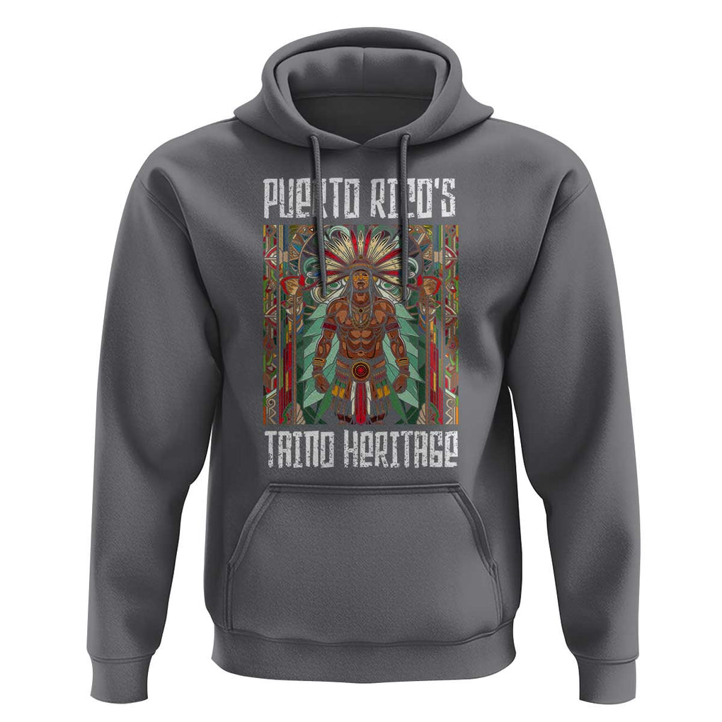 Puerto Rico Taino Heritage Hoodie Indigenous Warrior TS09 Charcoal Print Your Wear
