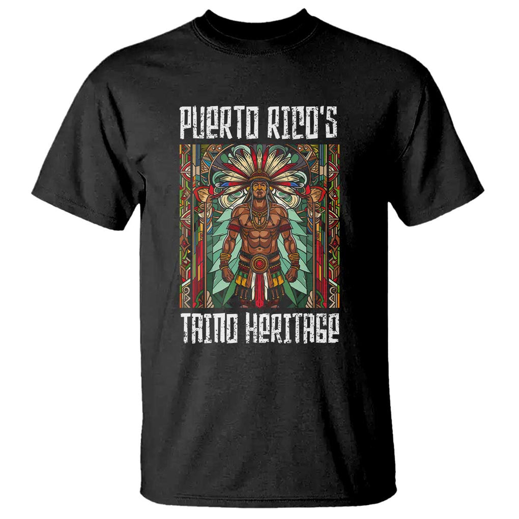 Puerto Rico Taino Heritage T Shirt - Indigenous Warrior TS09 Black Print Your Wear