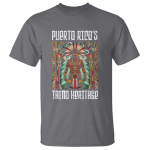 Puerto Rico Taino Heritage T Shirt - Indigenous Warrior TS09 Charcoal Print Your Wear