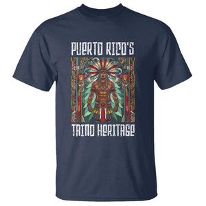 Puerto Rico Taino Heritage T Shirt - Indigenous Warrior TS09 Navy Print Your Wear