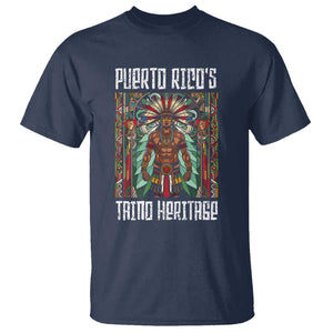 Puerto Rico Taino Heritage T Shirt Indigenous Warrior TS09 Navy Print Your Wear