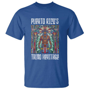 Puerto Rico Taino Heritage T Shirt - Indigenous Warrior TS09 Royal Blue Print Your Wear