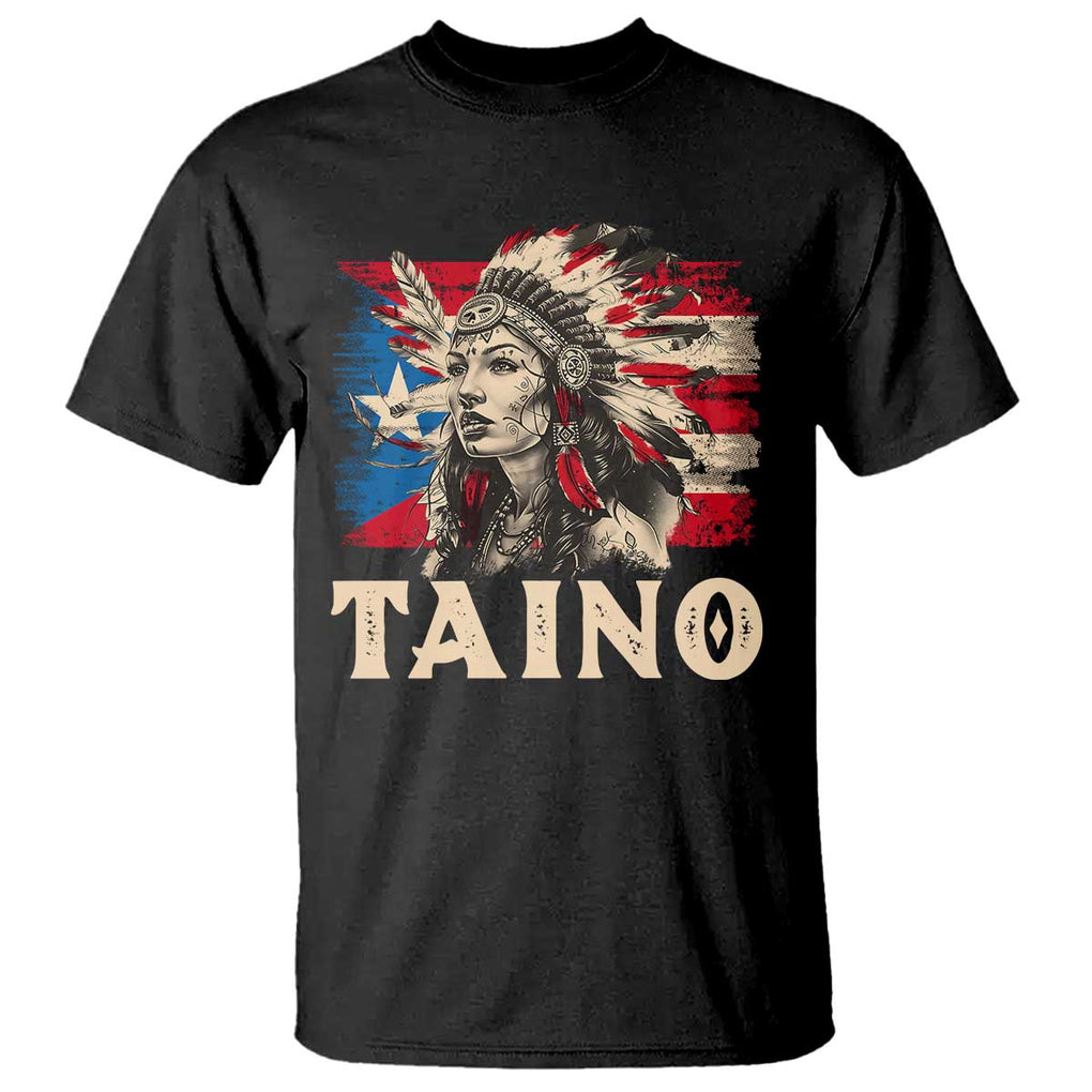 Puerto Rican Taino T Shirt Indigenous Woman Warrior TS09 Black Print Your Wear