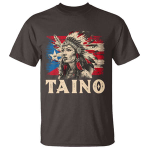 Puerto Rican Taino T Shirt Indigenous Woman Warrior TS09 Dark Chocolate Print Your Wear