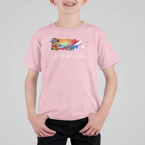 Puerto Rican T Shirt For Kid La Isla Del Encanto Puerto Rico TS09 Light Pink Print Your Wear