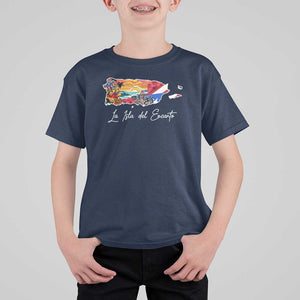 Puerto Rican T Shirt For Kid La Isla Del Encanto Puerto Rico TS09 Navy Print Your Wear