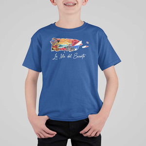 Puerto Rican T Shirt For Kid La Isla Del Encanto Puerto Rico TS09 Royal Blue Print Your Wear