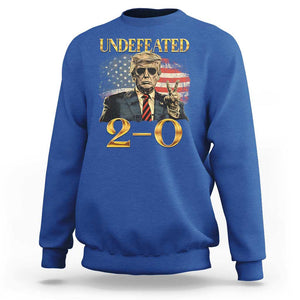 Trump Failed Assassination Sweatshirt Undefeated 2-0 Trump Wins TS09 Royal Blue Print Your Wear