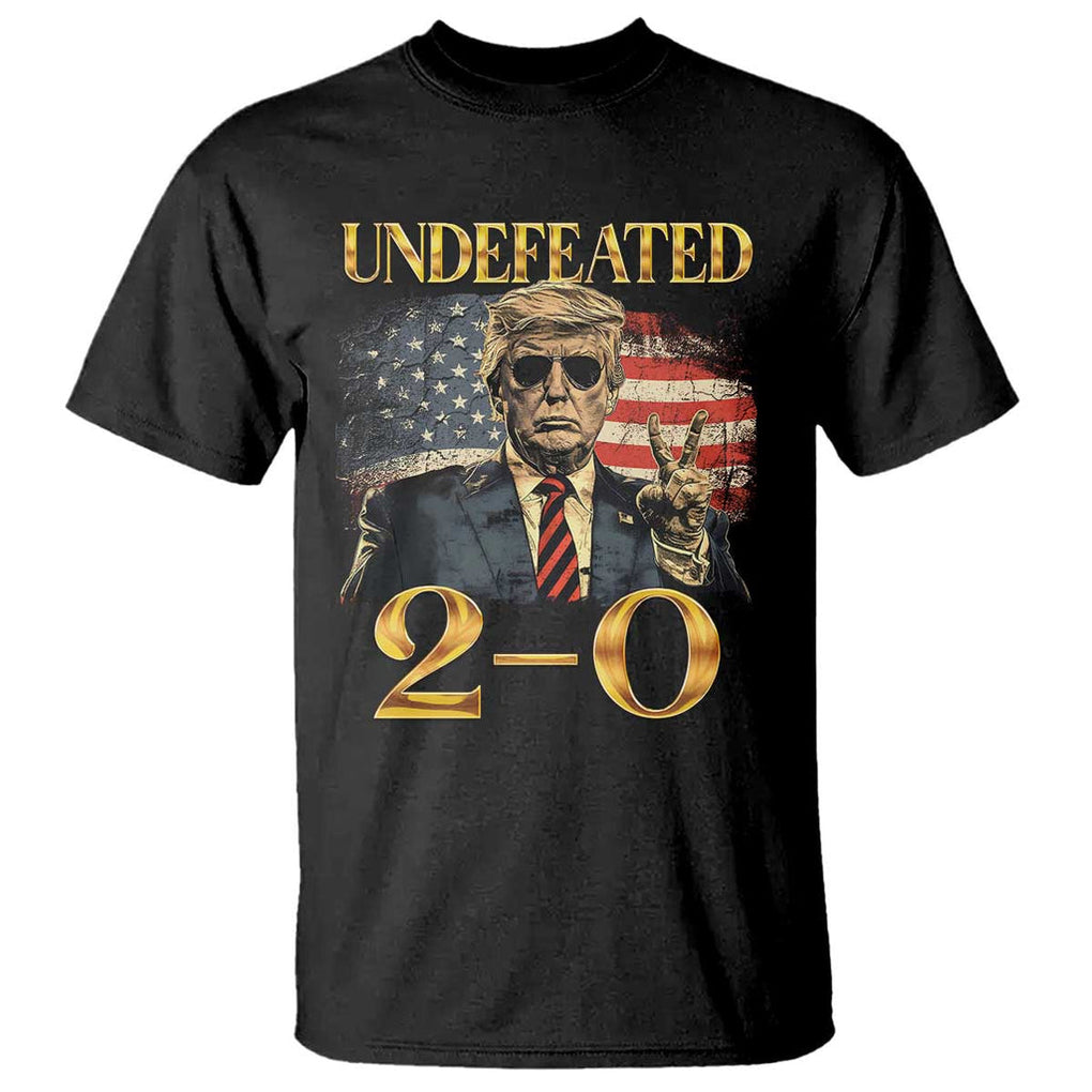 Trump Failed Assassination T Shirt Undefeated 2-0 Trump Wins TS09 Black Print Your Wear