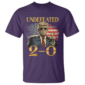 Trump Failed Assassination T Shirt Undefeated 2-0 Trump Wins TS09 Purple Print Your Wear