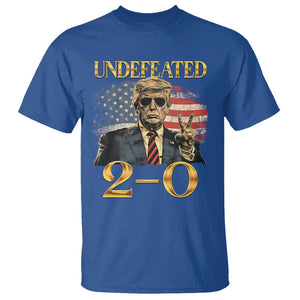 Trump Failed Assassination T Shirt Undefeated 2-0 Trump Wins TS09 Royal Blue Print Your Wear