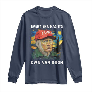 Funny Trump Long Sleeve Shirt Every Era Has Its Own Van Gogh Starry Night TS09 Navy Print Your Wear