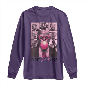 Trump Eras Long Sleeve Shirt Trump Pink Era 2024 Tour TS09 Purple Print Your Wear