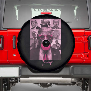 Trump Eras Spare Tire Cover Trump Pink Era 2024 Tour TS09 Black Print Your Wear