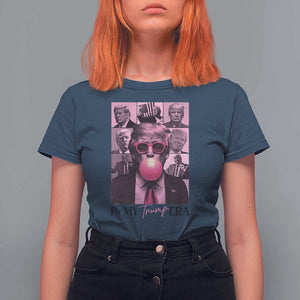 Trump Eras T Shirt For Women Trump Pink Era 2024 Tour TS09 Navy Print Your Wear