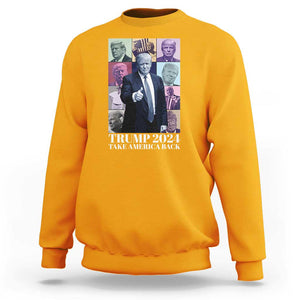 Trump Eras Sweatshirt Take America Back President 2024 TS09 Gold Print Your Wear