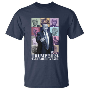 Trump Eras T Shirt Take America Back President 2024 TS09 Navy Print Your Wear