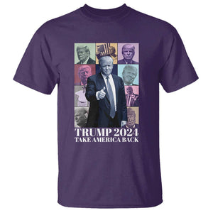 Trump Eras T Shirt Take America Back President 2024 TS09 Purple Print Your Wear