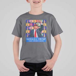 Trump Eras 2024 T Shirt For Kid Take America Back President 45 47 TS09 Charcoal Print Your Wear