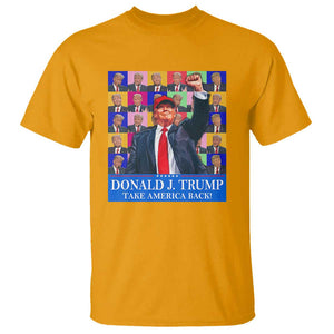 Trump Eras 2024 T Shirt Take America Back President 45 47 TS09 Gold Print Your Wear