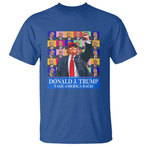 Trump Eras 2024 T Shirt Take America Back President 45 47 TS09 Royal Blue Print Your Wear