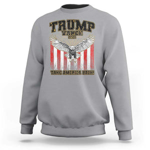 Trump Vance 2024 Sweatshirt American Eagle Flag US President Election TS09 Sport Gray Print Your Wear