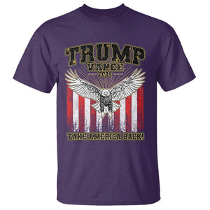 Trump Vance 2024 T Shirt American Eagle Flag US President Election TS09 Purple Print Your Wear