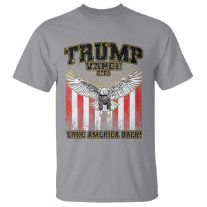 Trump Vance 2024 T Shirt American Eagle Flag US President Election TS09 Sport Gray Print Your Wear