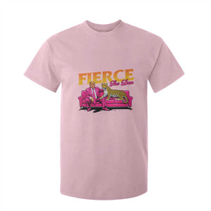 Trump 2024 T Shirt For Kid Fierce The Don Pink Trump Leopard TS09 Light Pink Print Your Wear