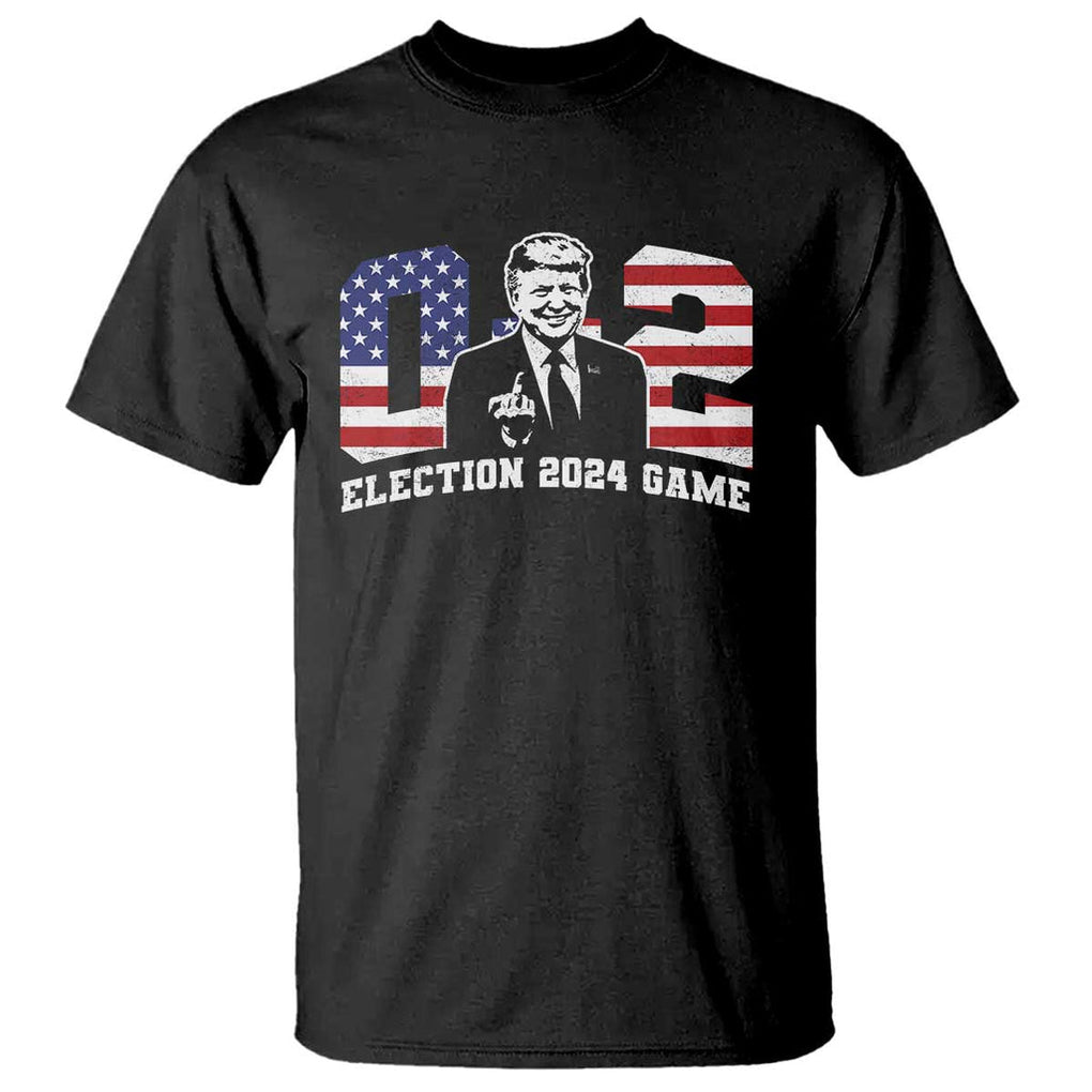 Trump Failed Assassination Attempt T Shirt Trump Wins 0-2 Fxxk Middle Finger TS09 Black Print Your Wear