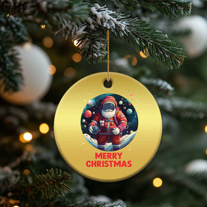 Santa Astronaut Xmas Space Colorful Planet Christmas Ornament TS09 Print Your Wear