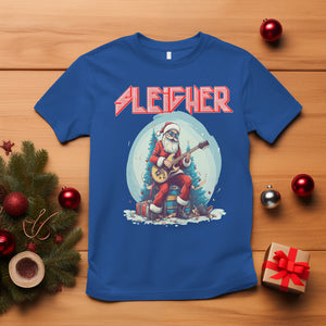 Sleigher Hail Santa Heavy Metal Christmas Rock T Shirt TS09 Royal Blue Printyourwear