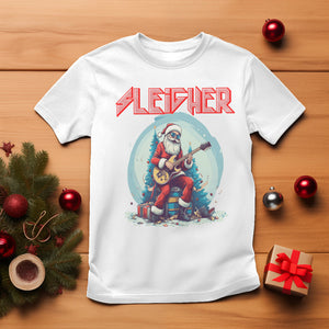 Sleigher Hail Santa Heavy Metal Christmas Rock T Shirt TS09 White Printyourwear