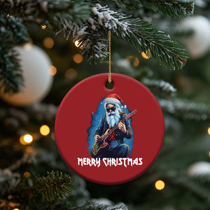 Xmas Rock Lover Christmas Ornament Sleigher Hail Santa Electric Guitar TS09 Print Your Wear