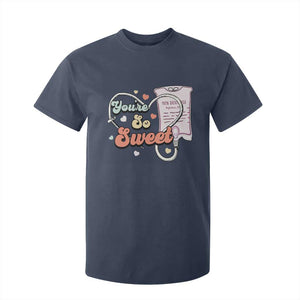 Valentine's Day T Shirt For Kid Retro Nurse Valentine You're So Sweet D10W Medical Peds PICU TS09 Navy Print Your Wear