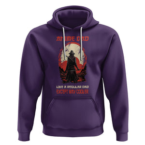 Japanese Samurai Hoodie Anime Dad Like A Regular Dad Except Way Cooler TS09 Purple Printyourwear