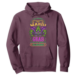 The Original Mardi Gras Mobile Alabama 1703 Hoodie TS09 Maroon Print Your Wear