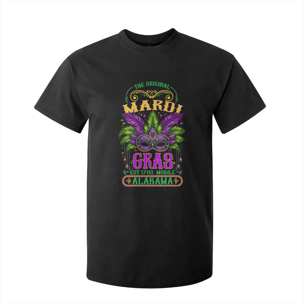 The Original Mardi Gras Mobile Alabama 1703 T Shirt For Kid TS09 Black Print Your Wear