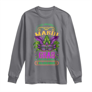 The Original Mardi Gras Mobile Alabama 1703 Long Sleeve Shirt TS09 Charcoal Print Your Wear